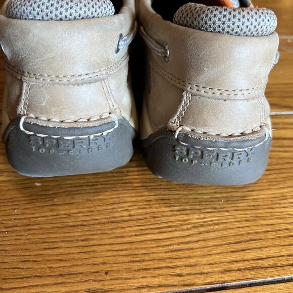 Mens Sperry Top Slider Original Tan Brown Leather Boat Shoe 077924 Size 8.5M - Picture 5 of 12